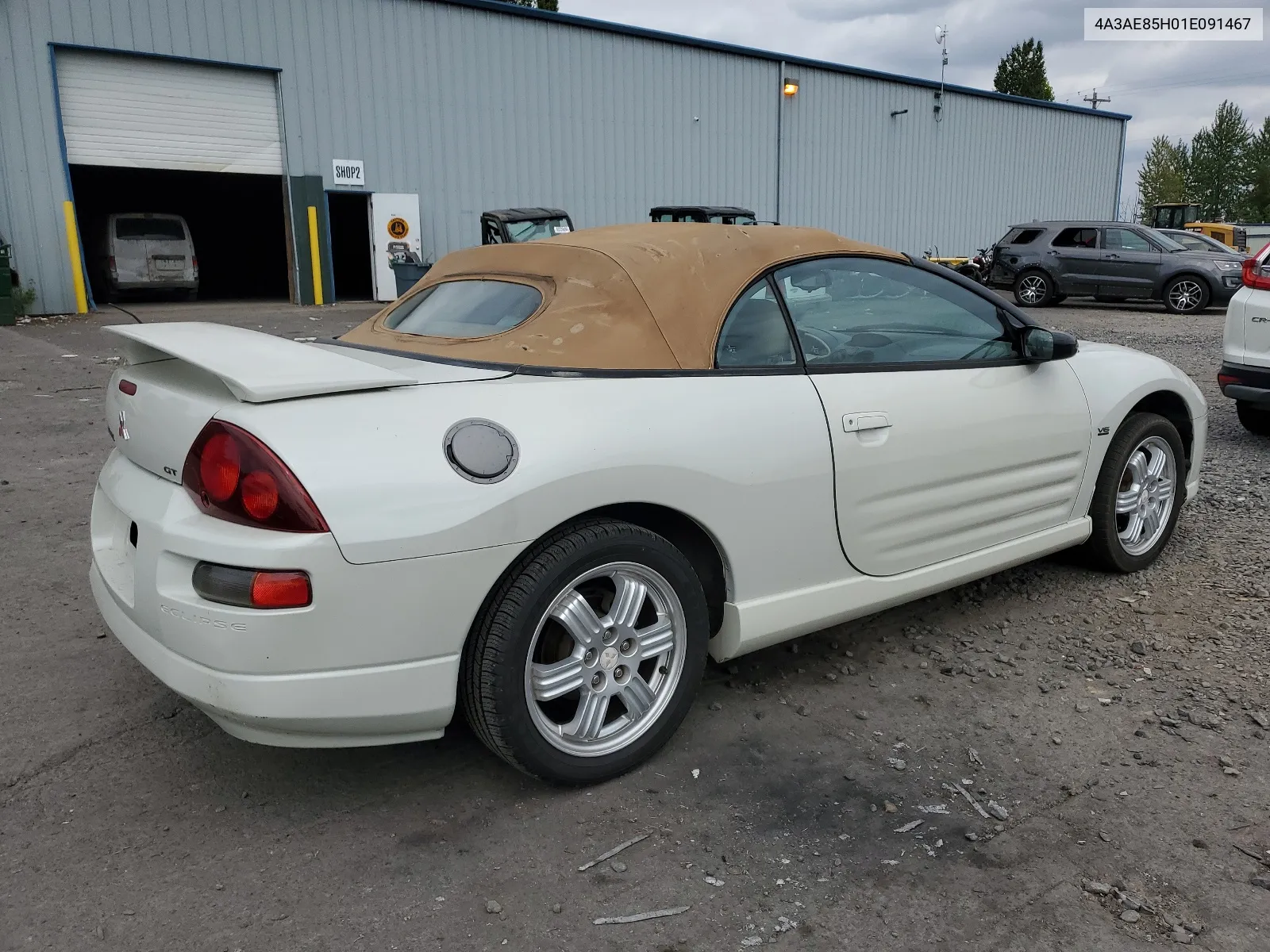 2001 Mitsubishi Eclipse Spyder Gt VIN: 4A3AE85H01E091467 Lot: 64233784