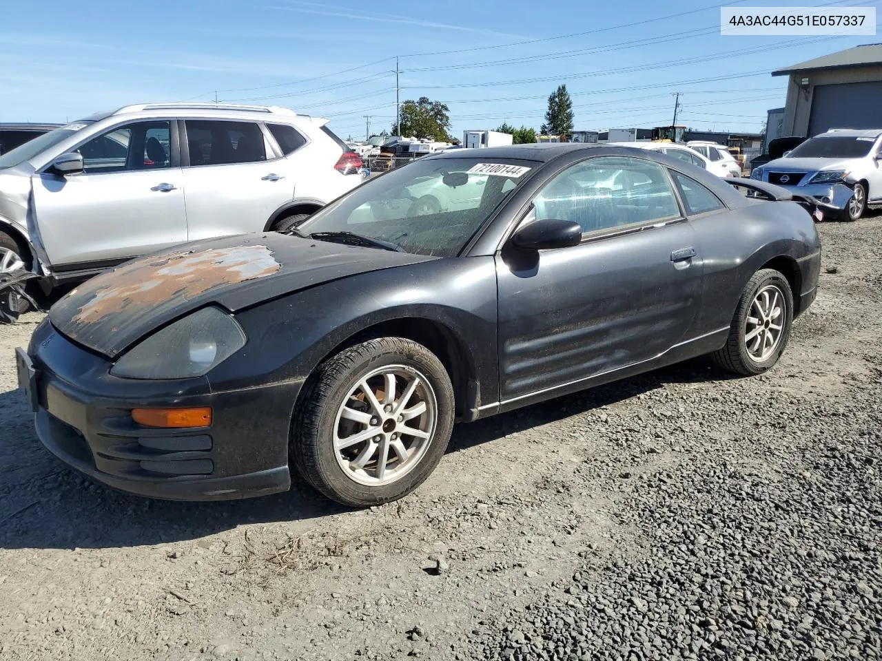 2001 Mitsubishi Eclipse Gs VIN: 4A3AC44G51E057337 Lot: 72100144