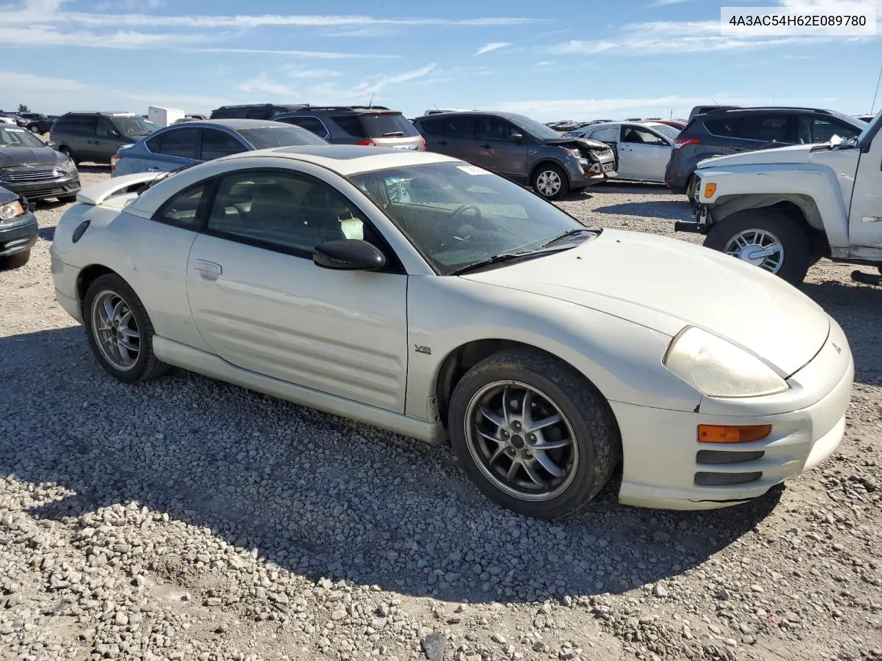 2002 Mitsubishi Eclipse Gt VIN: 4A3AC54H62E089780 Lot: 73694394