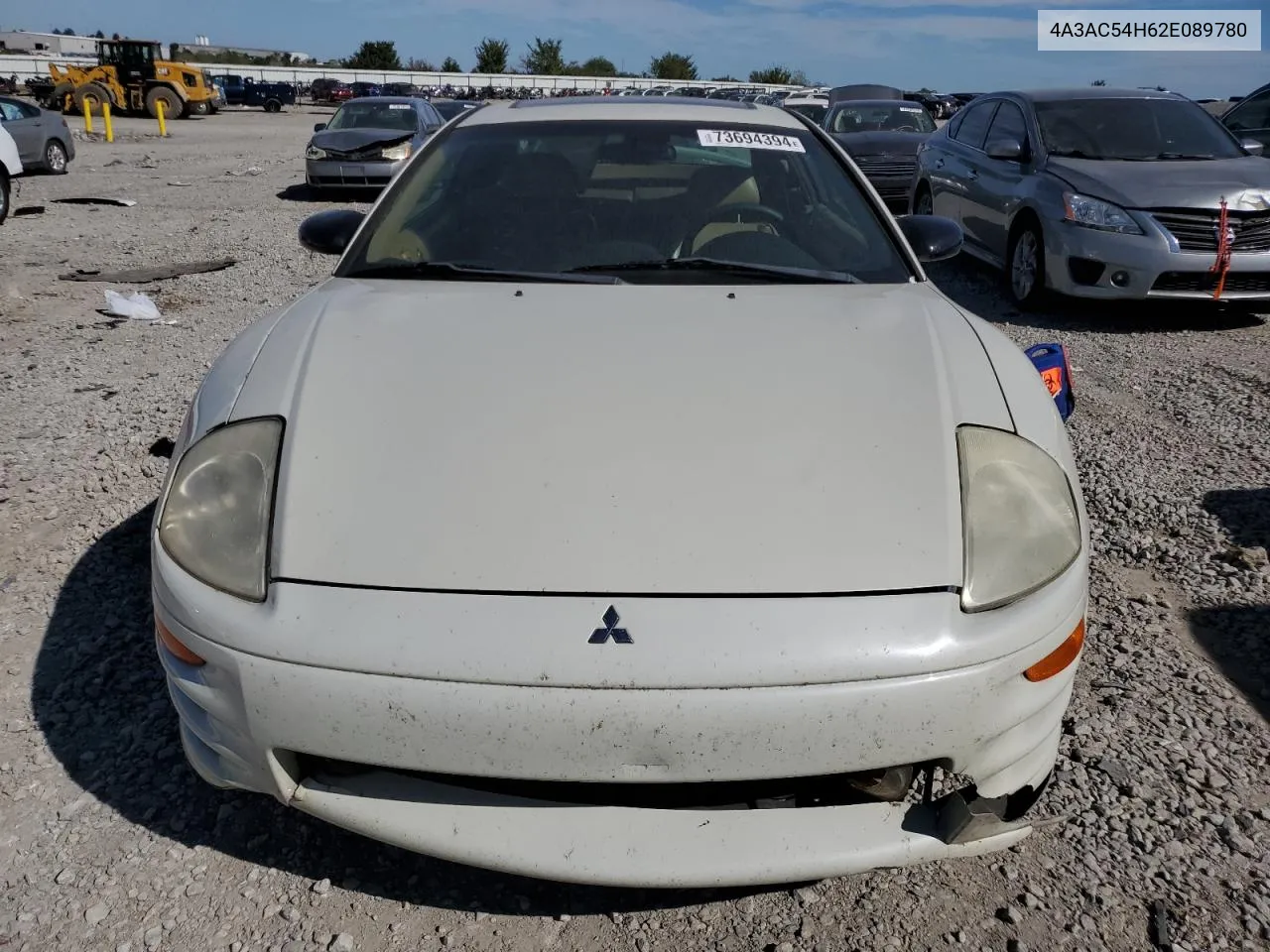 2002 Mitsubishi Eclipse Gt VIN: 4A3AC54H62E089780 Lot: 73694394