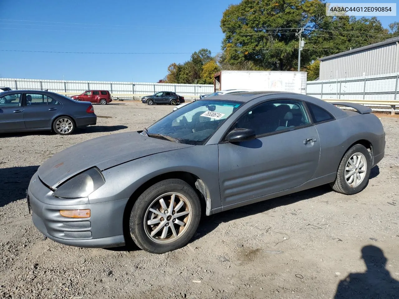 2002 Mitsubishi Eclipse Gs VIN: 4A3AC44G12E090854 Lot: 76530674