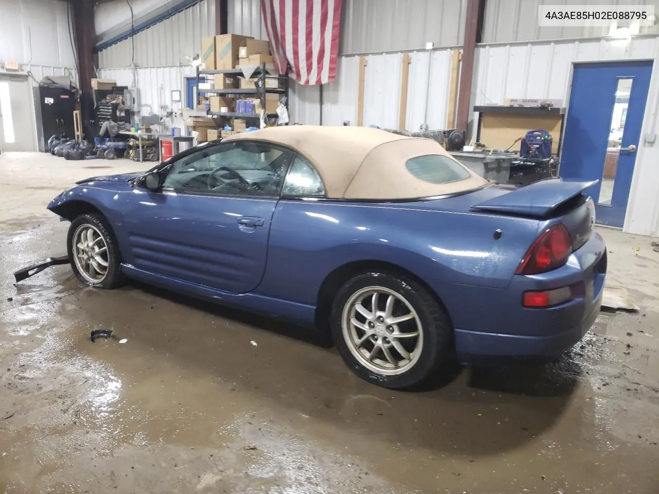 2002 Mitsubishi Eclipse Spyder Gt VIN: 4A3AE85H02E088795 Lot: 81313003