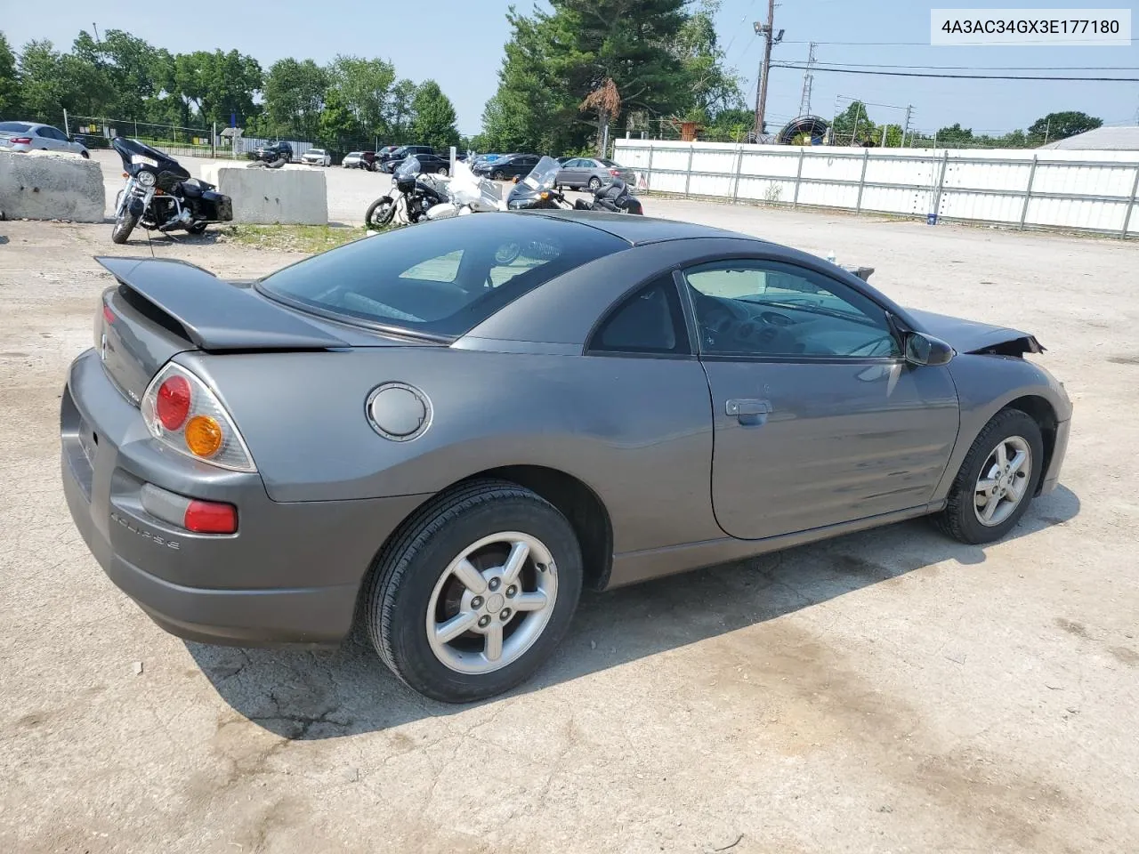 2003 Mitsubishi Eclipse Rs VIN: 4A3AC34GX3E177180 Lot: 58088894