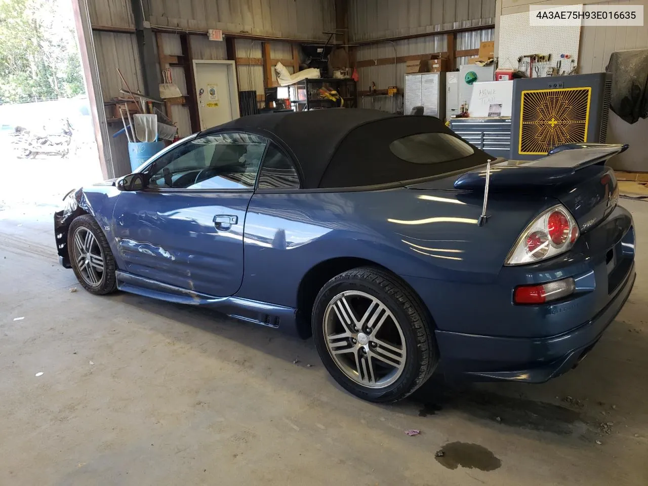 2003 Mitsubishi Eclipse Spyder Gts VIN: 4A3AE75H93E016635 Lot: 60273674