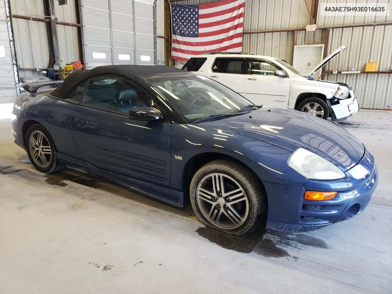 2003 Mitsubishi Eclipse Spyder Gts VIN: 4A3AE75H93E016635 Lot: 60273674