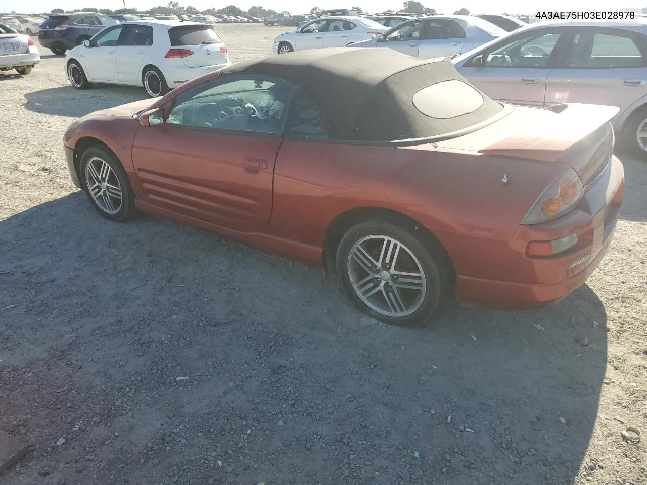 2003 Mitsubishi Eclipse Spyder Gts VIN: 4A3AE75H03E028978 Lot: 61294774