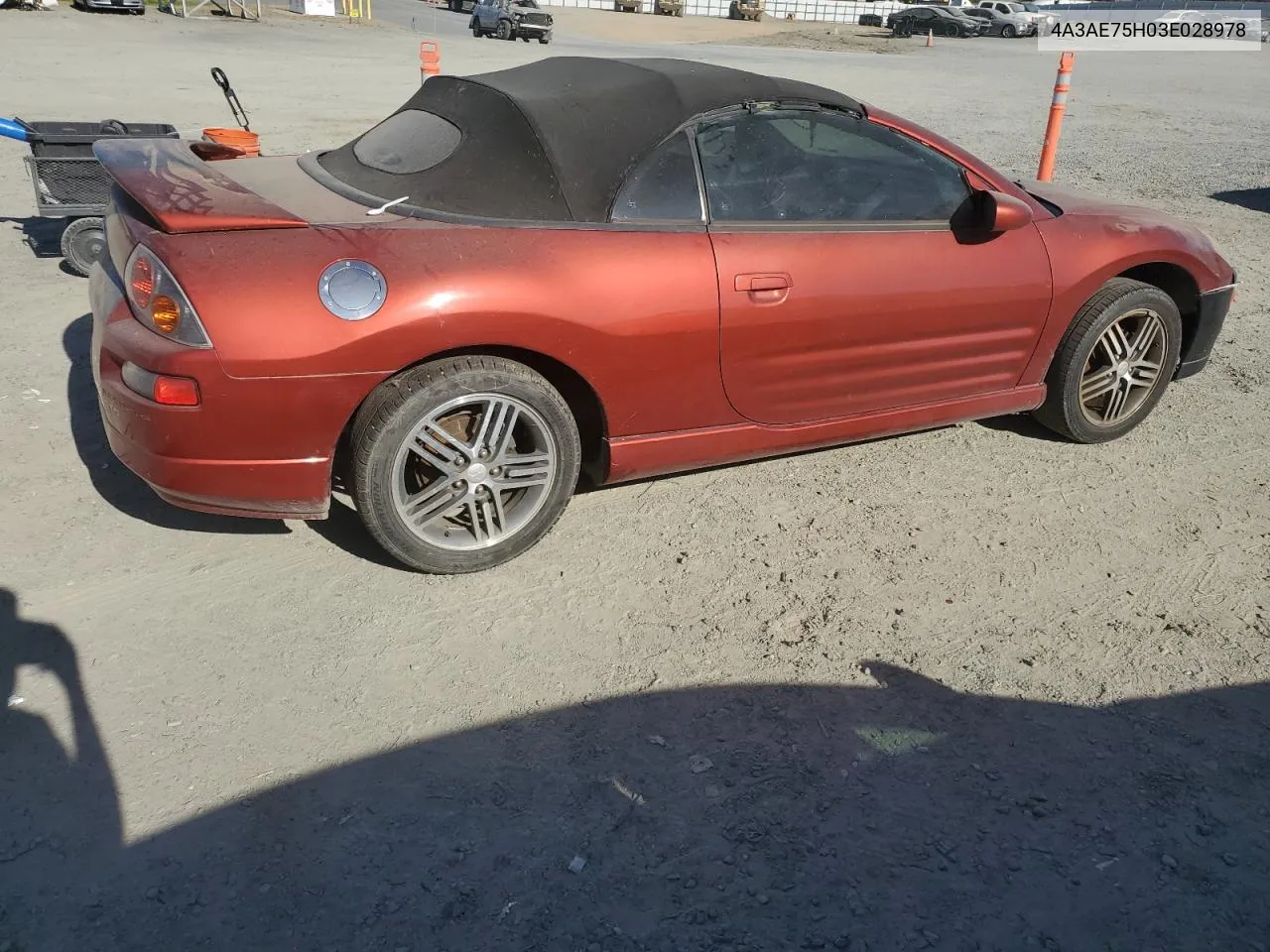 2003 Mitsubishi Eclipse Spyder Gts VIN: 4A3AE75H03E028978 Lot: 61294774