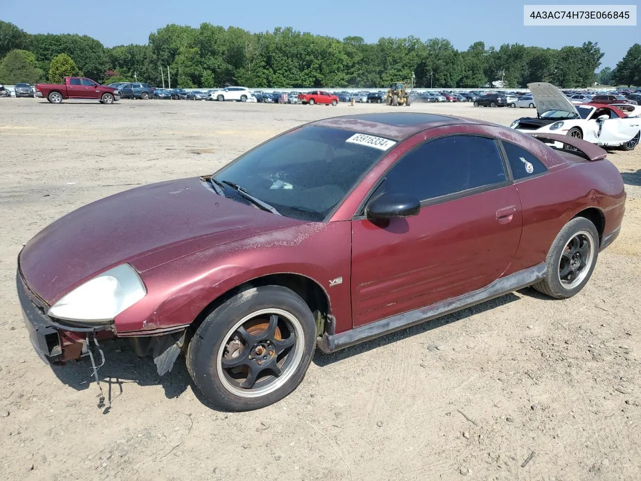 2003 Mitsubishi Eclipse Gts VIN: 4A3AC74H73E066845 Lot: 65916334