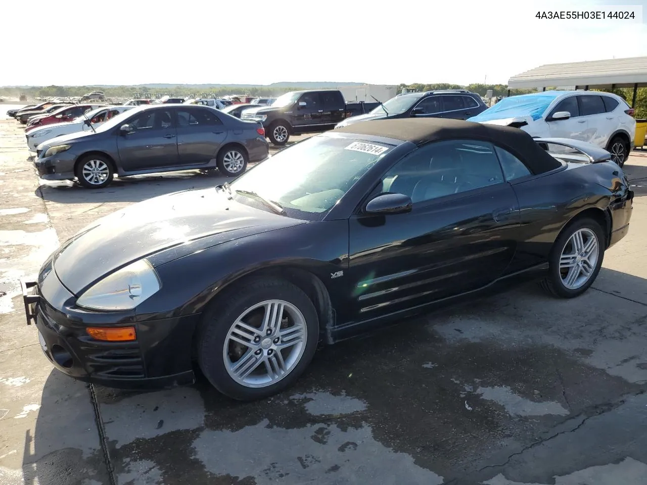 2003 Mitsubishi Eclipse Spyder Gt VIN: 4A3AE55H03E144024 Lot: 67062614