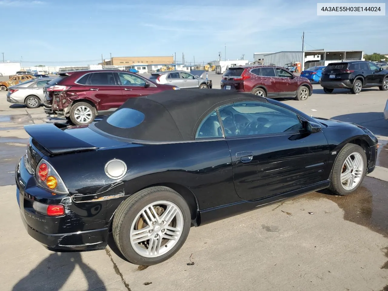 2003 Mitsubishi Eclipse Spyder Gt VIN: 4A3AE55H03E144024 Lot: 67062614