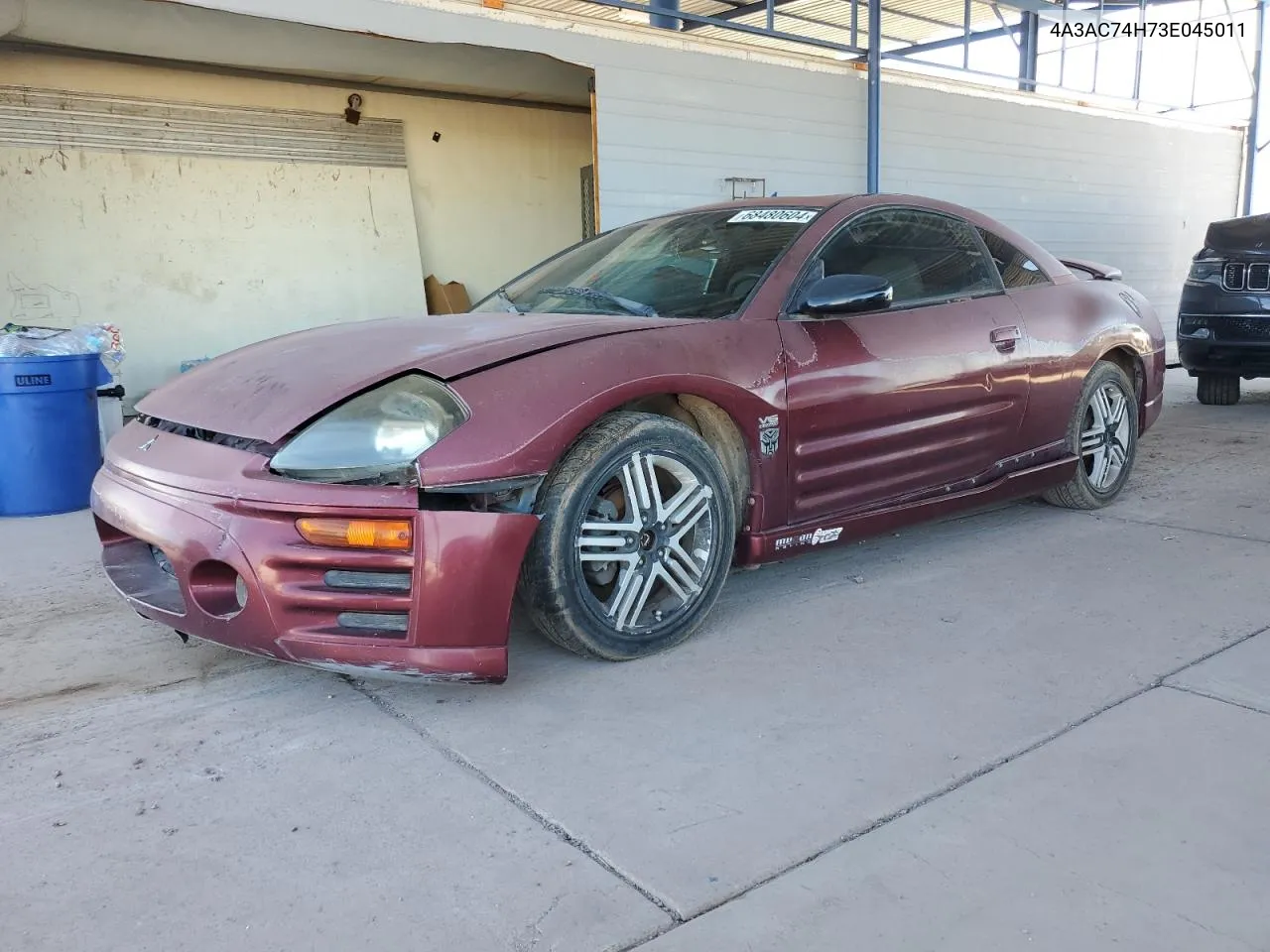 2003 Mitsubishi Eclipse Gts VIN: 4A3AC74H73E045011 Lot: 68480604