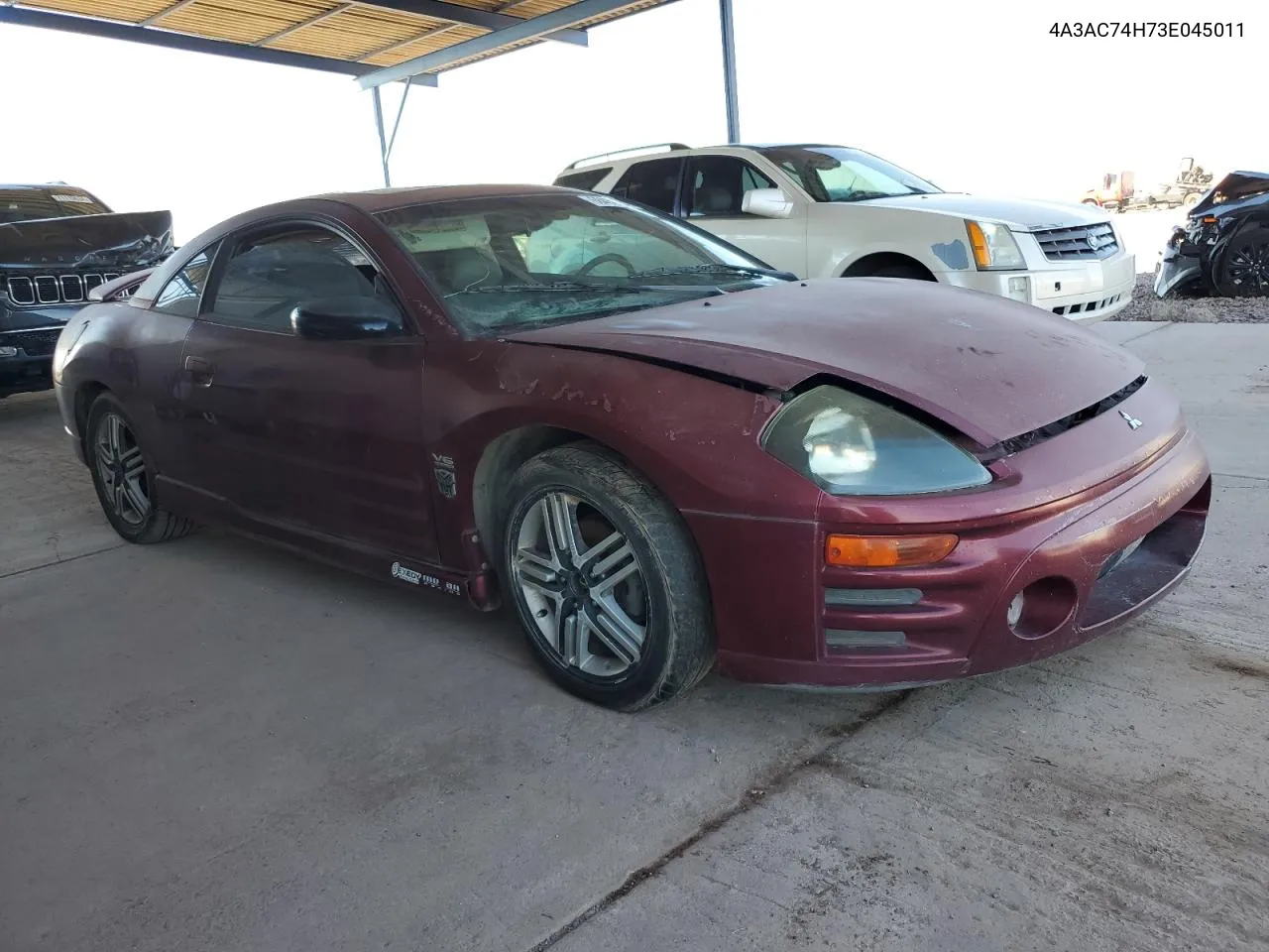 2003 Mitsubishi Eclipse Gts VIN: 4A3AC74H73E045011 Lot: 68480604