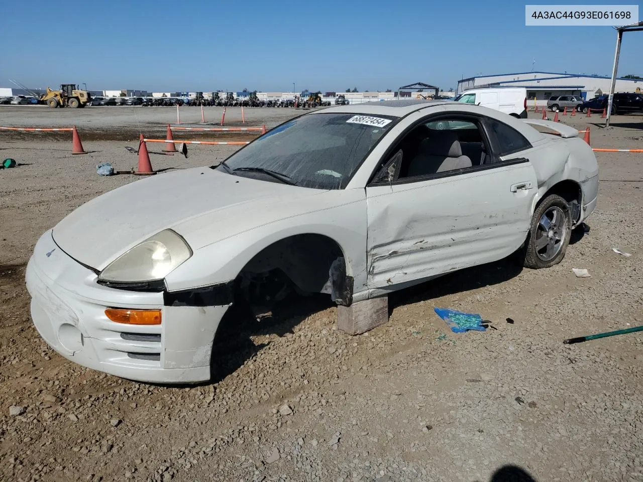 2003 Mitsubishi Eclipse Gs VIN: 4A3AC44G93E061698 Lot: 68872454