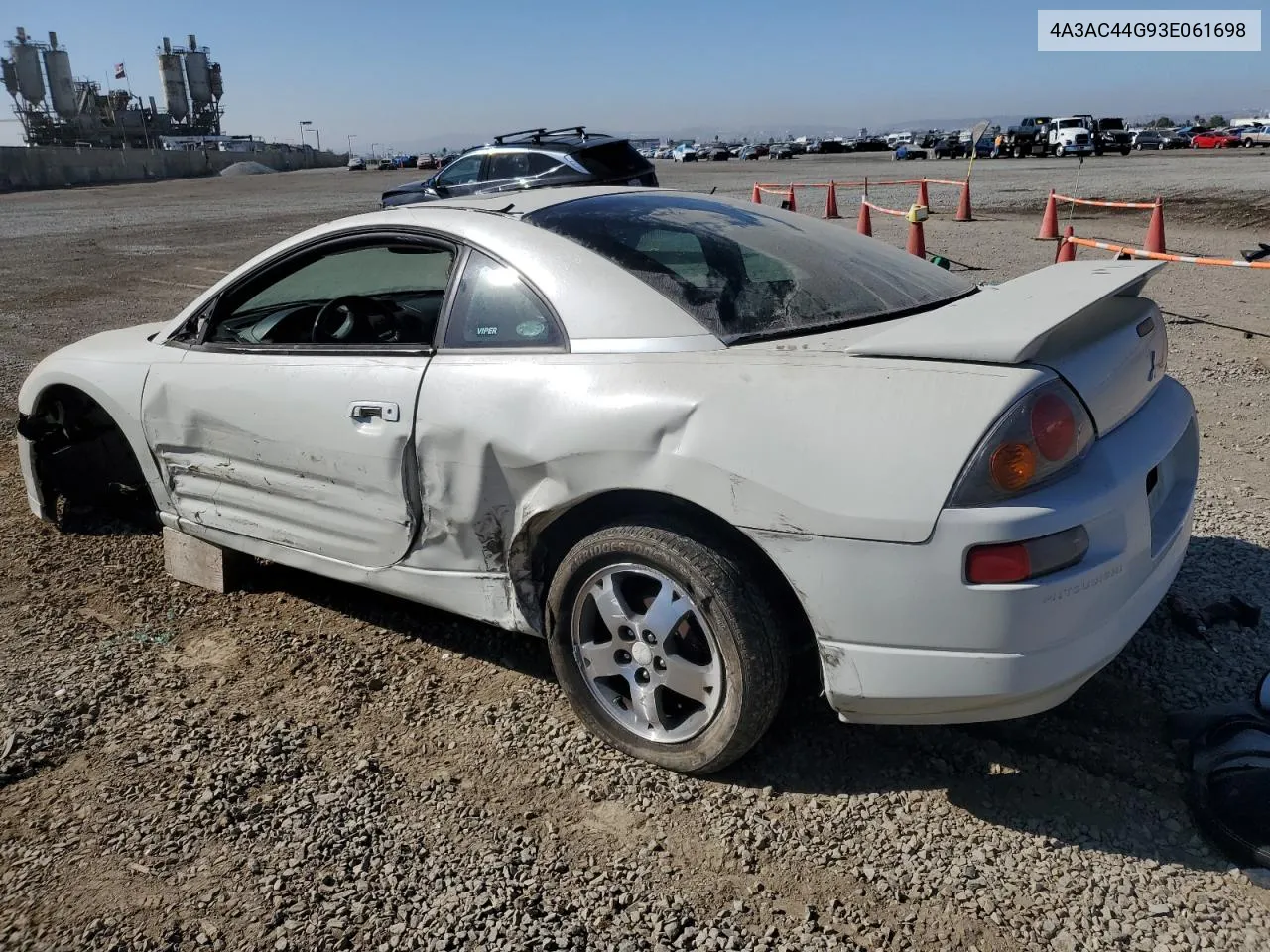 2003 Mitsubishi Eclipse Gs VIN: 4A3AC44G93E061698 Lot: 68872454