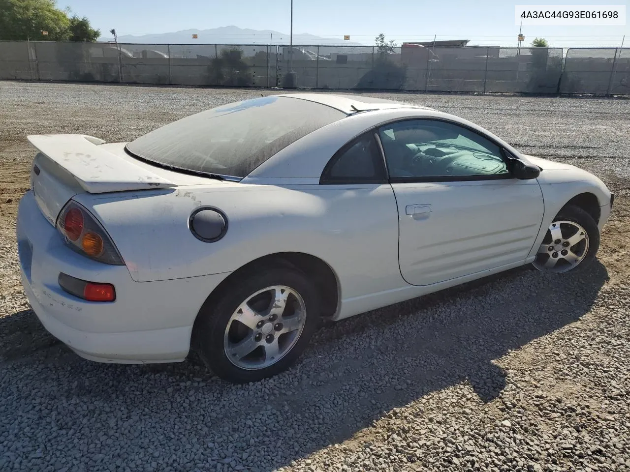 2003 Mitsubishi Eclipse Gs VIN: 4A3AC44G93E061698 Lot: 68872454