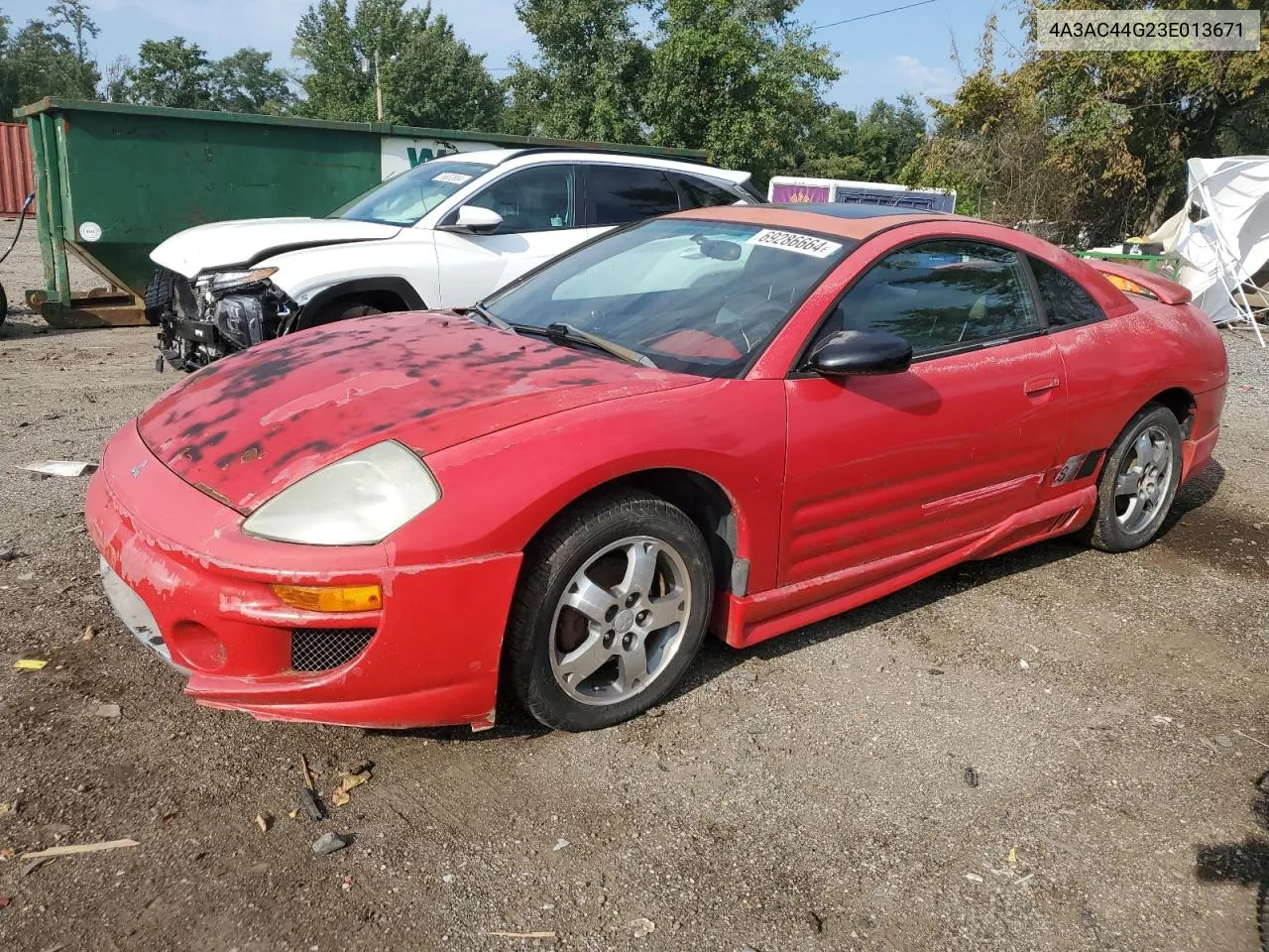 2003 Mitsubishi Eclipse Gs VIN: 4A3AC44G23E013671 Lot: 69286664