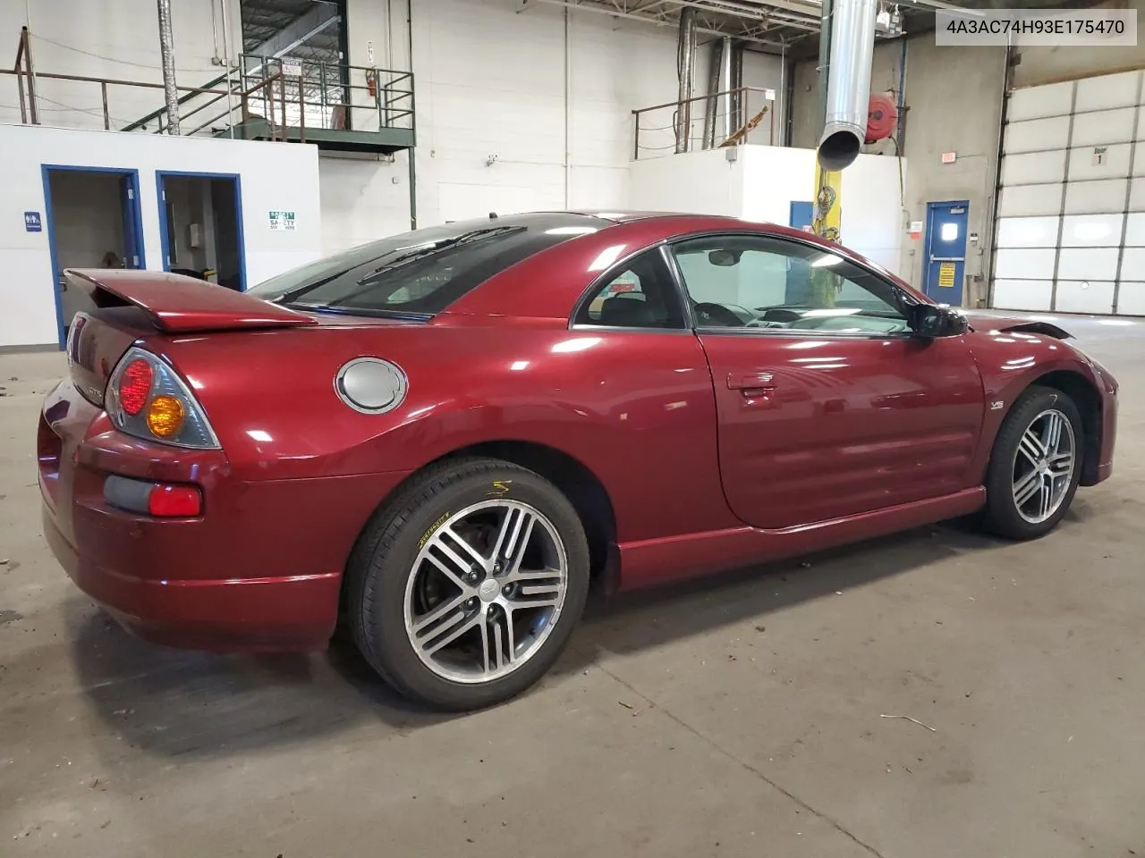 2003 Mitsubishi Eclipse Gts VIN: 4A3AC74H93E175470 Lot: 73180504