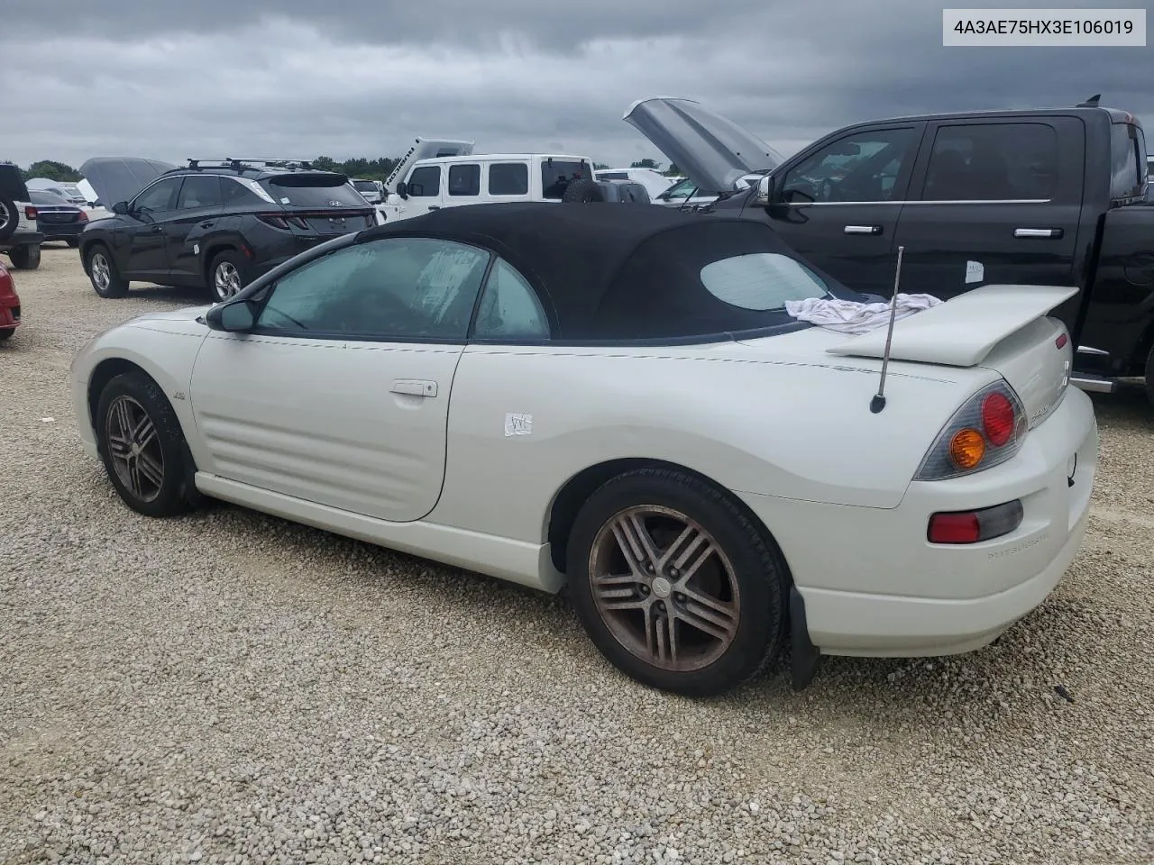 2003 Mitsubishi Eclipse Spyder Gts VIN: 4A3AE75HX3E106019 Lot: 73760594