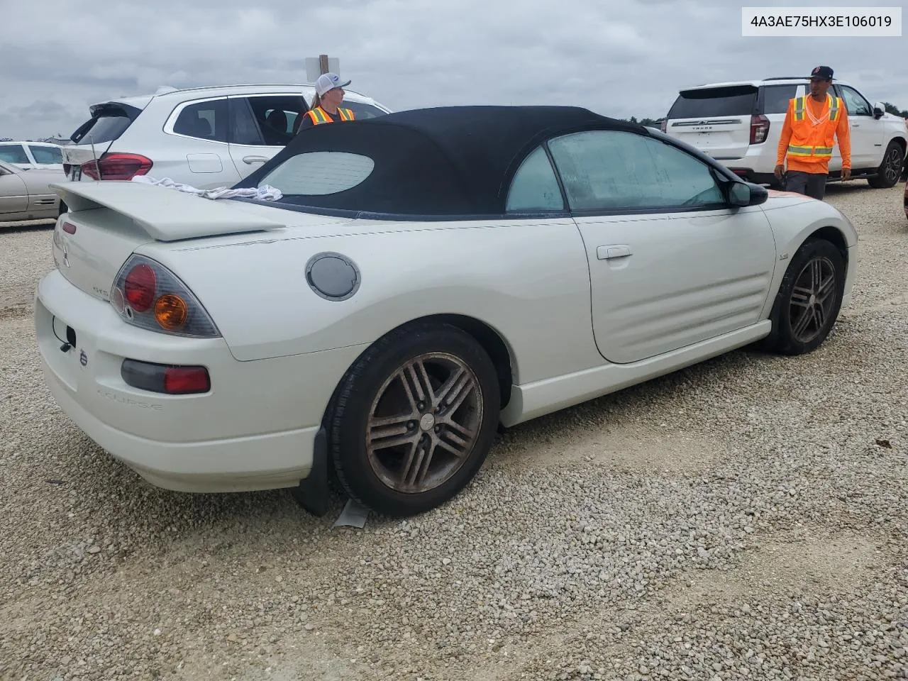 2003 Mitsubishi Eclipse Spyder Gts VIN: 4A3AE75HX3E106019 Lot: 73760594