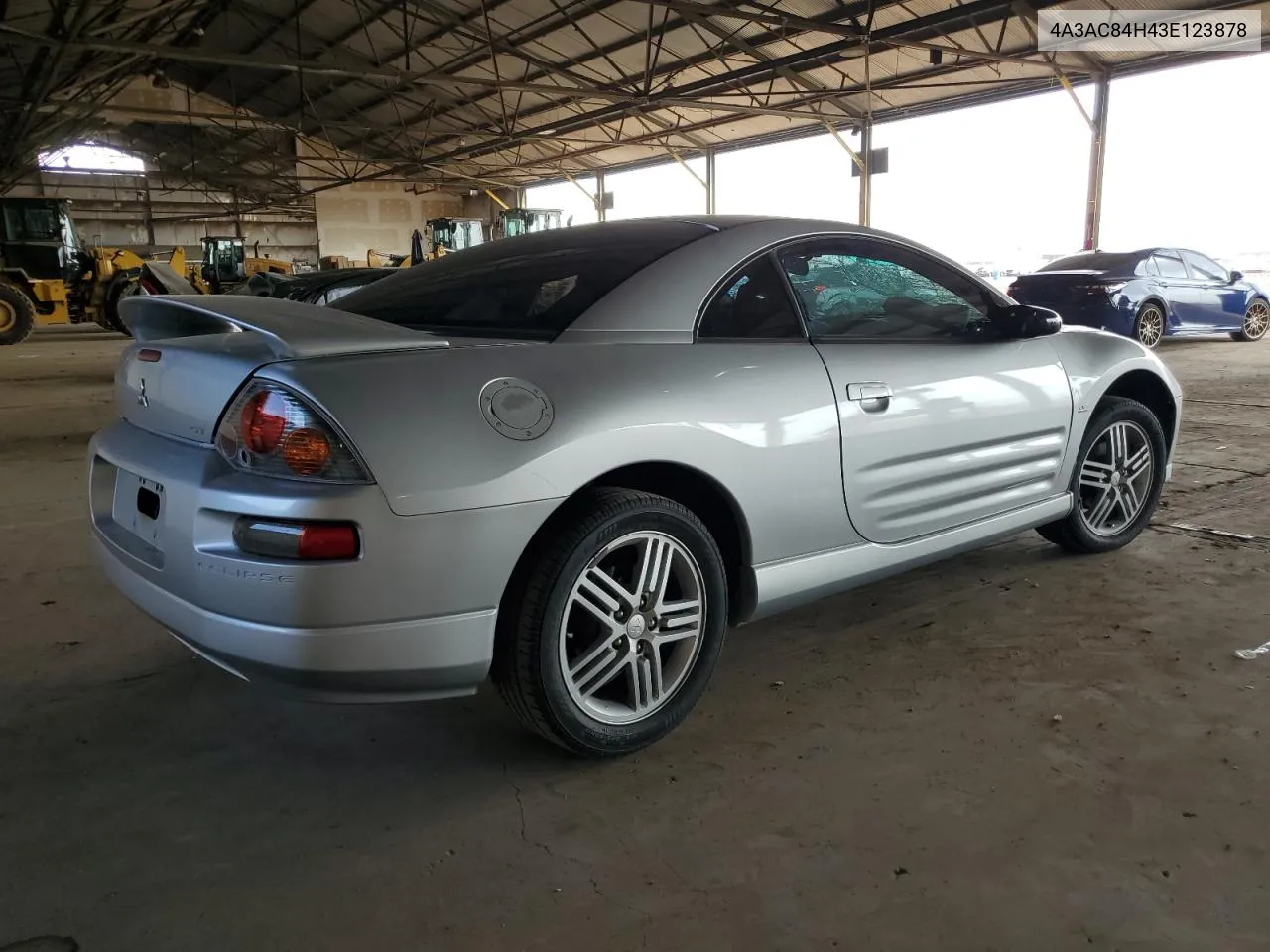 2003 Mitsubishi Eclipse Gt VIN: 4A3AC84H43E123878 Lot: 74837434