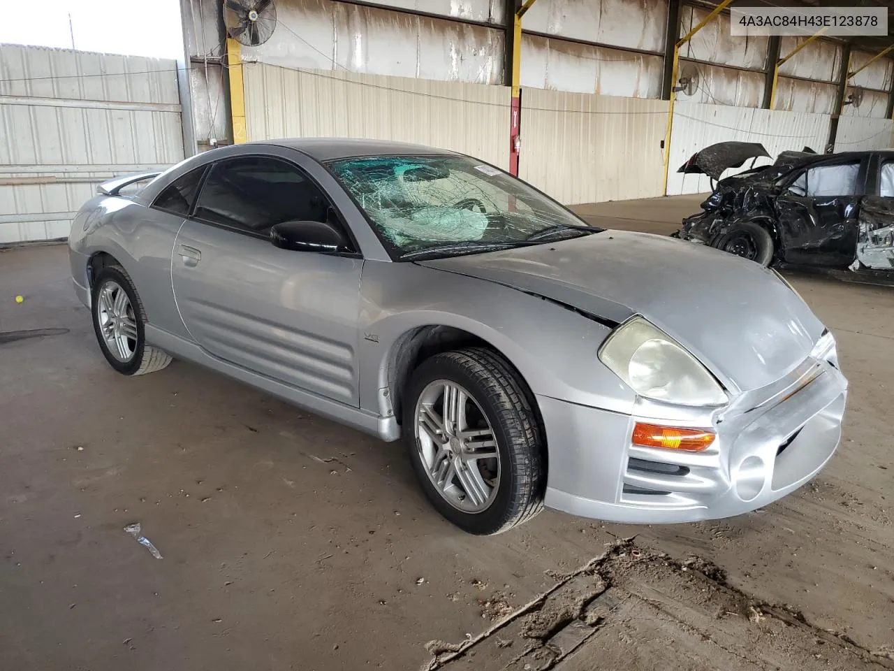 2003 Mitsubishi Eclipse Gt VIN: 4A3AC84H43E123878 Lot: 74837434