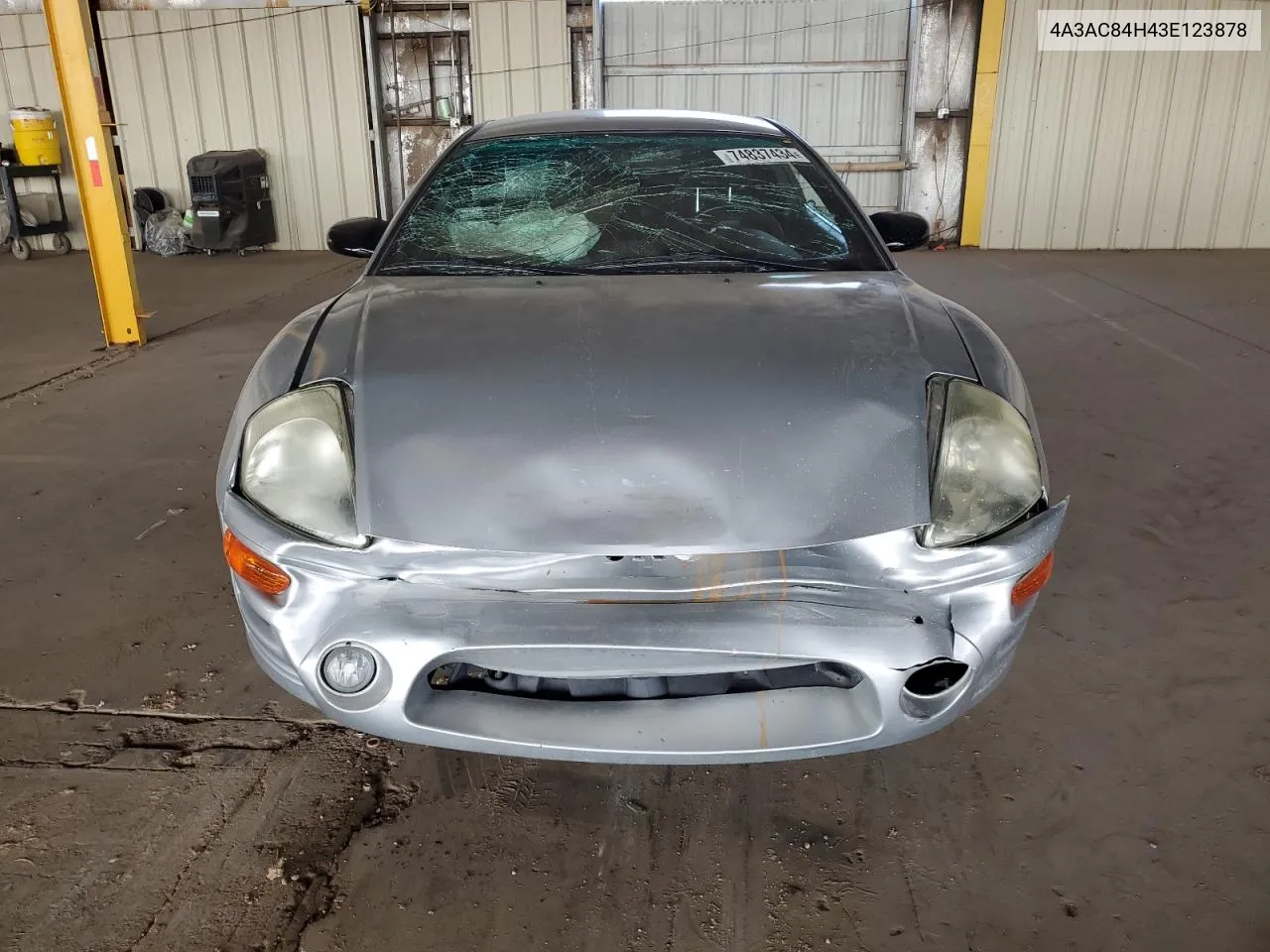 2003 Mitsubishi Eclipse Gt VIN: 4A3AC84H43E123878 Lot: 74837434