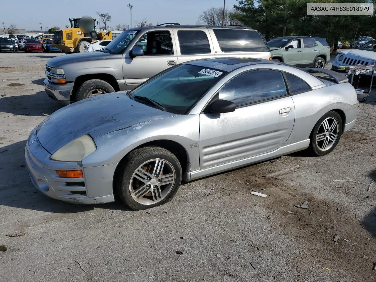 2003 Mitsubishi Eclipse Gts VIN: 4A3AC74H83E018979 Lot: 79243914