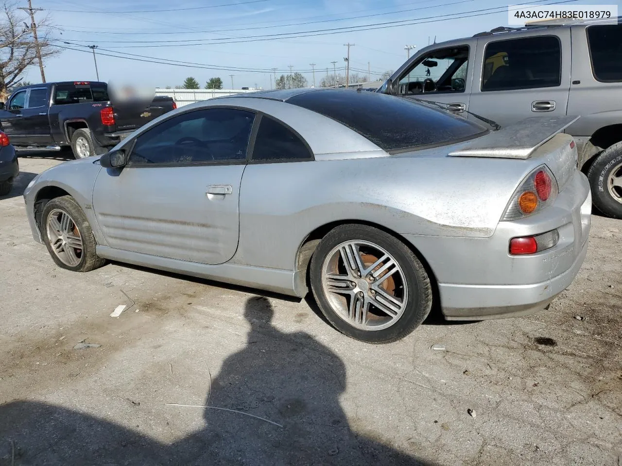 2003 Mitsubishi Eclipse Gts VIN: 4A3AC74H83E018979 Lot: 79243914