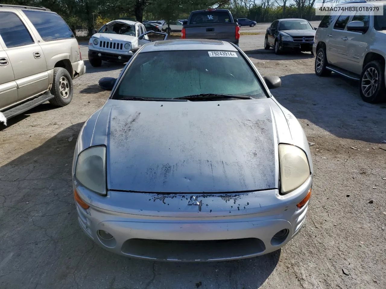 2003 Mitsubishi Eclipse Gts VIN: 4A3AC74H83E018979 Lot: 79243914