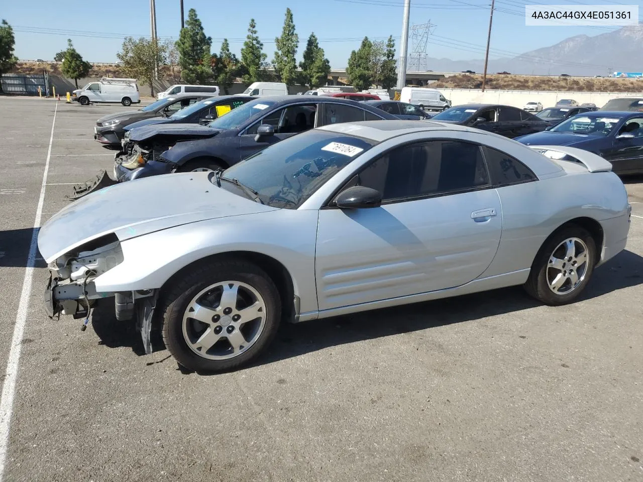 2004 Mitsubishi Eclipse Gs VIN: 4A3AC44GX4E051361 Lot: 77691064