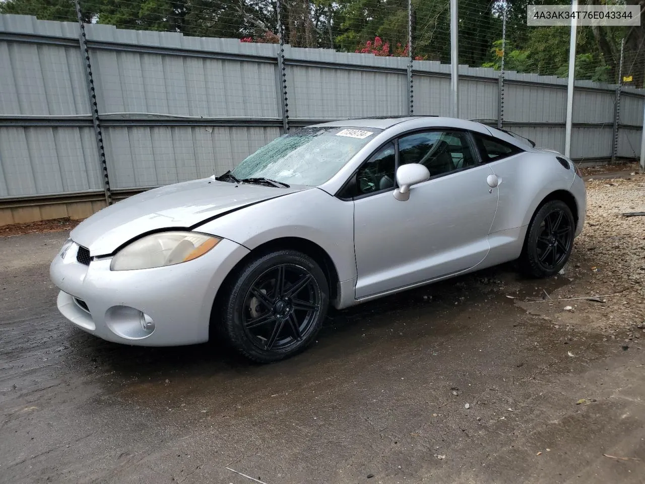 4A3AK34T76E043344 2006 Mitsubishi Eclipse Gt