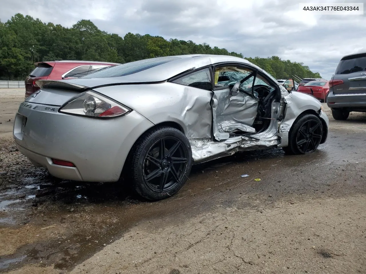 2006 Mitsubishi Eclipse Gt VIN: 4A3AK34T76E043344 Lot: 71349734