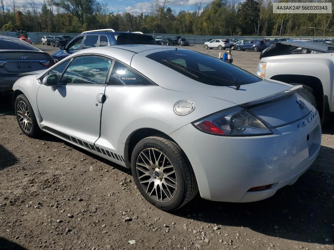 2006 Mitsubishi Eclipse Gs VIN: 4A3AK24F56E020343 Lot: 74249644