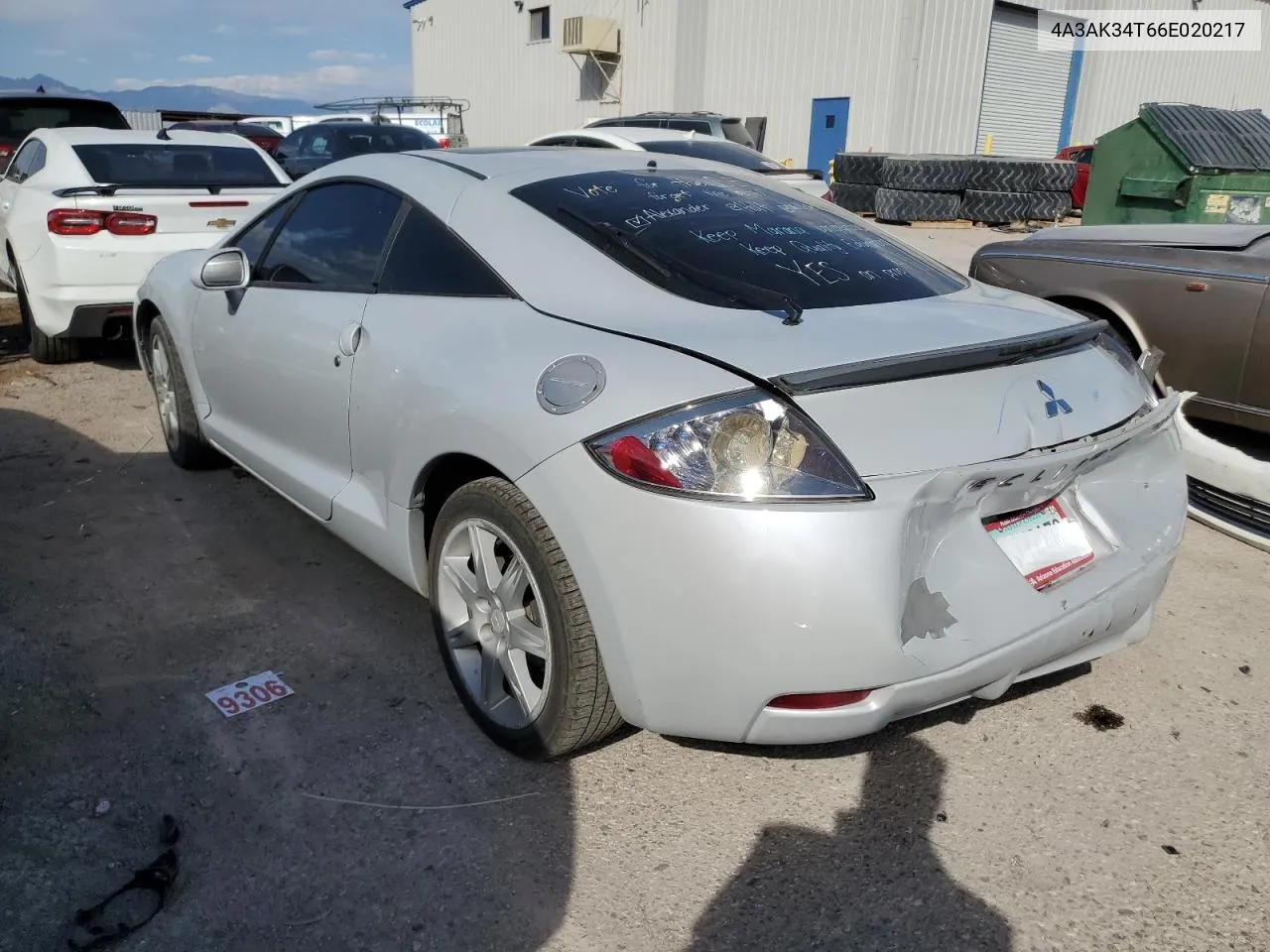 2006 Mitsubishi Eclipse Gt VIN: 4A3AK34T66E020217 Lot: 74996364