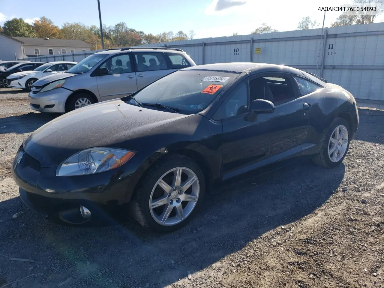 2006 Mitsubishi Eclipse Gt VIN: 4A3AK34T76E054893 Lot: 76243854