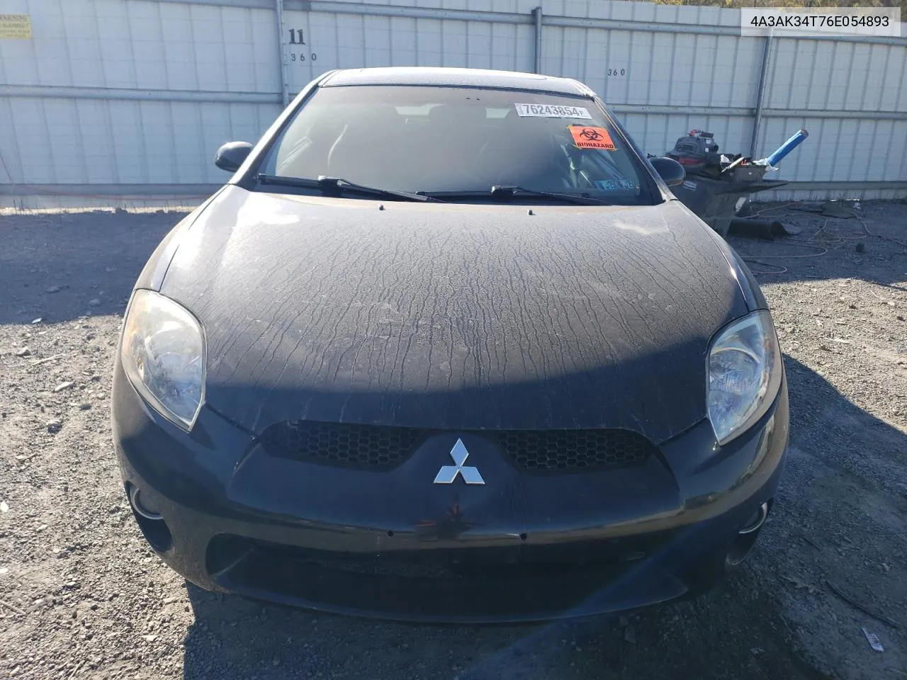 2006 Mitsubishi Eclipse Gt VIN: 4A3AK34T76E054893 Lot: 76243854