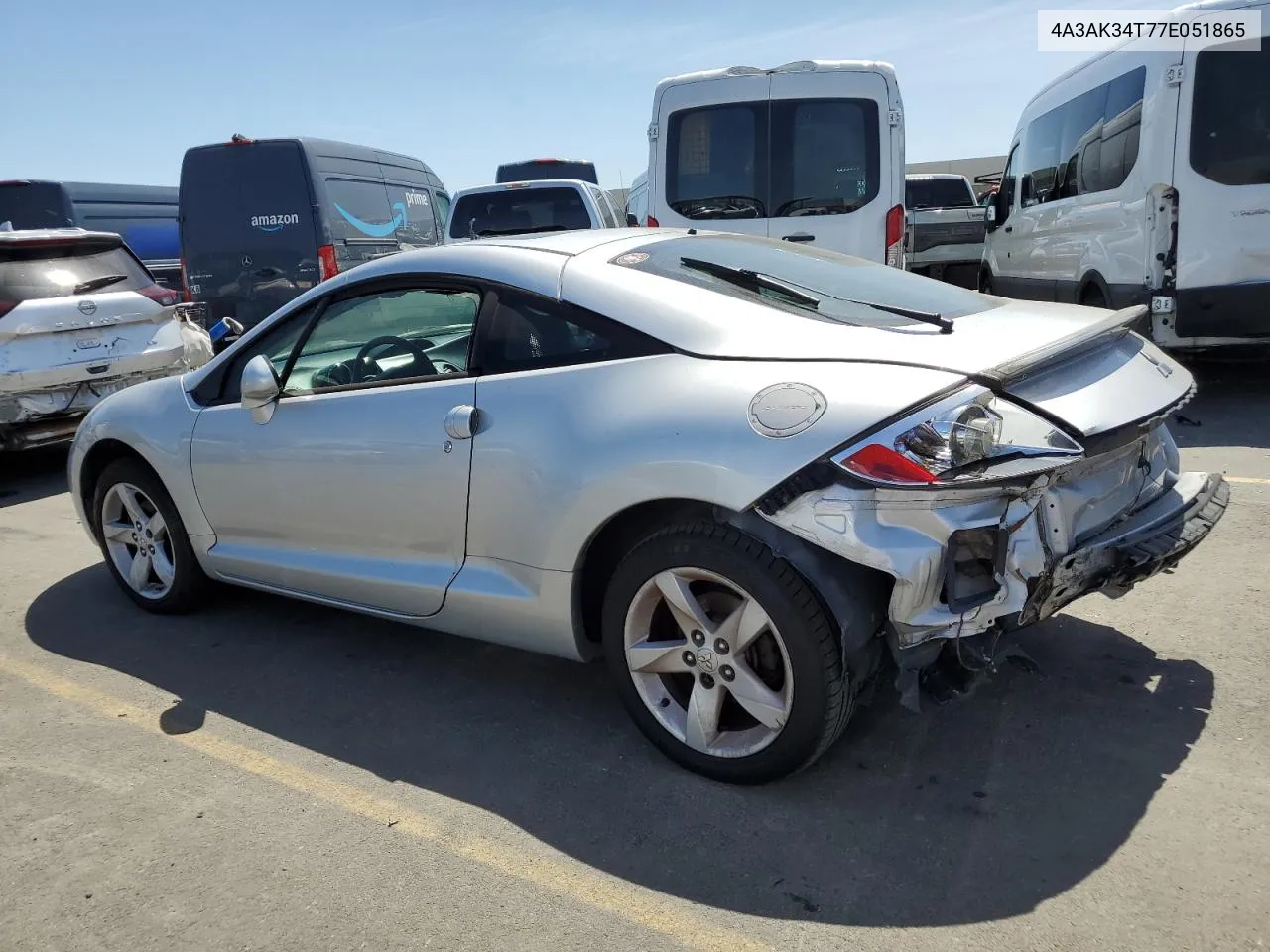 2007 Mitsubishi Eclipse Gt VIN: 4A3AK34T77E051865 Lot: 56808684