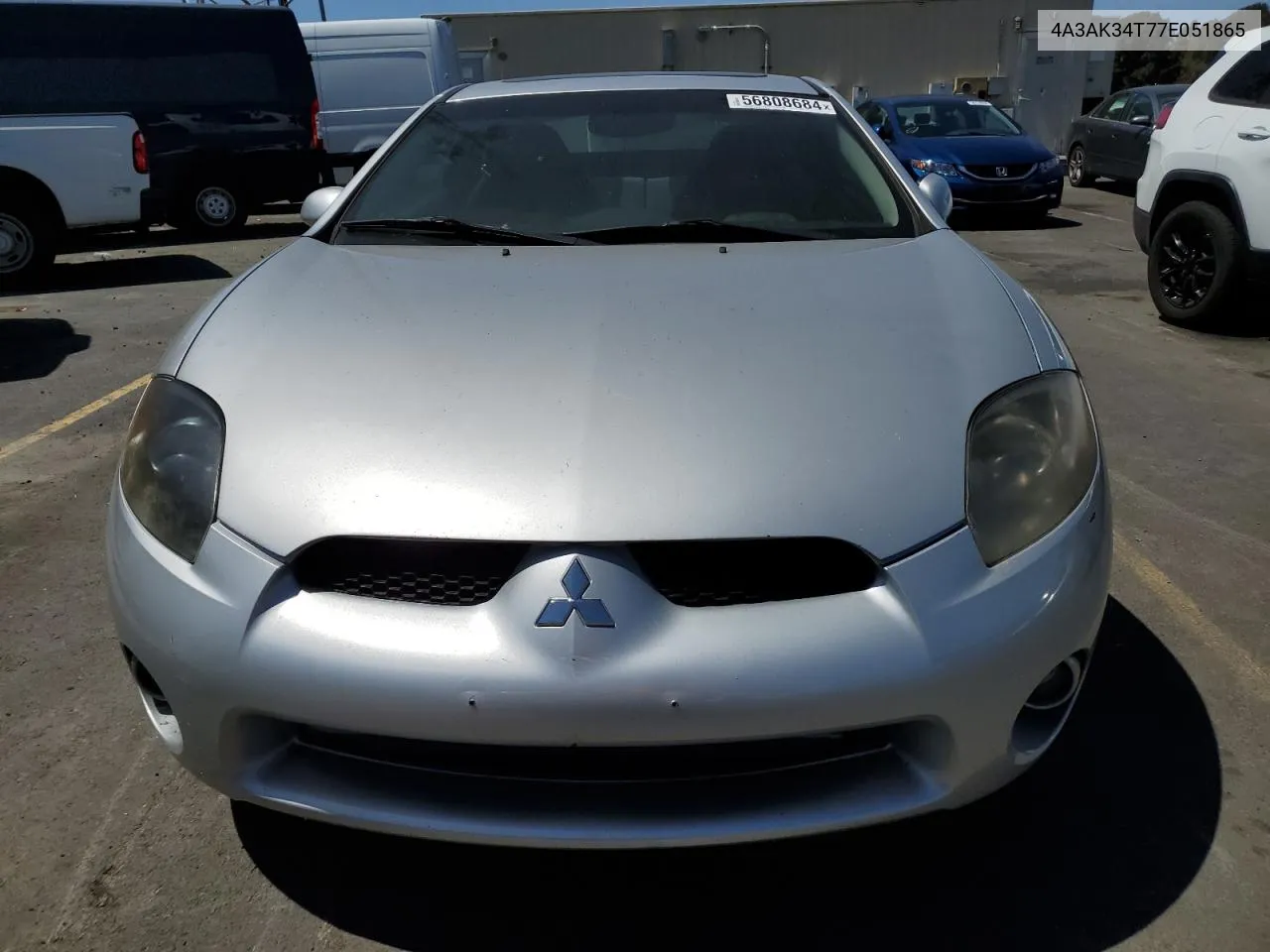 2007 Mitsubishi Eclipse Gt VIN: 4A3AK34T77E051865 Lot: 56808684