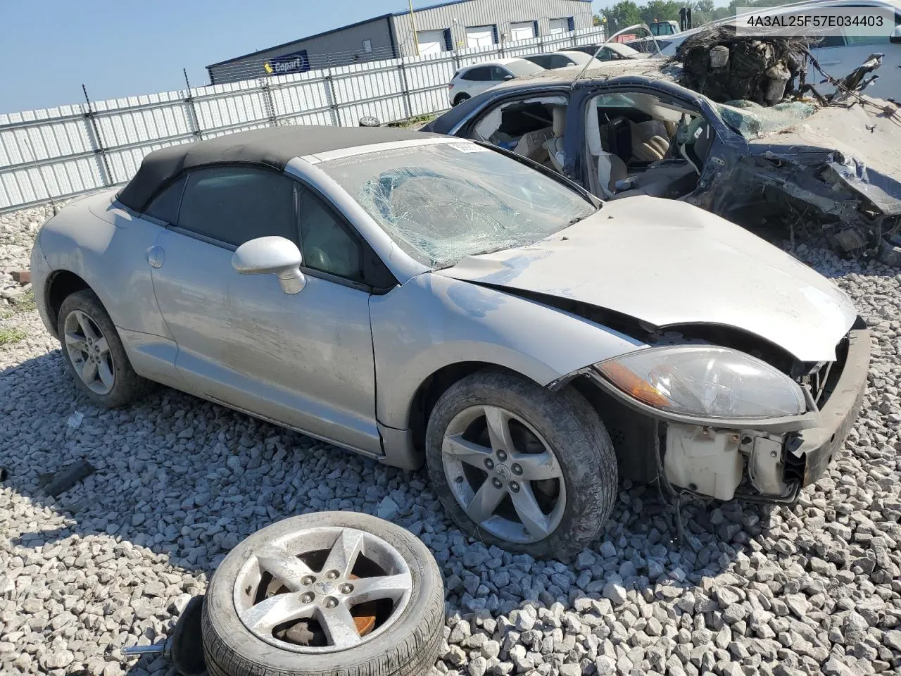 2007 Mitsubishi Eclipse Spyder Gs VIN: 4A3AL25F57E034403 Lot: 59998764