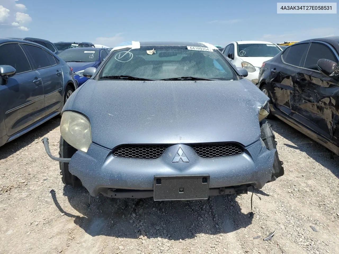 4A3AK34T27E058531 2007 Mitsubishi Eclipse Gt