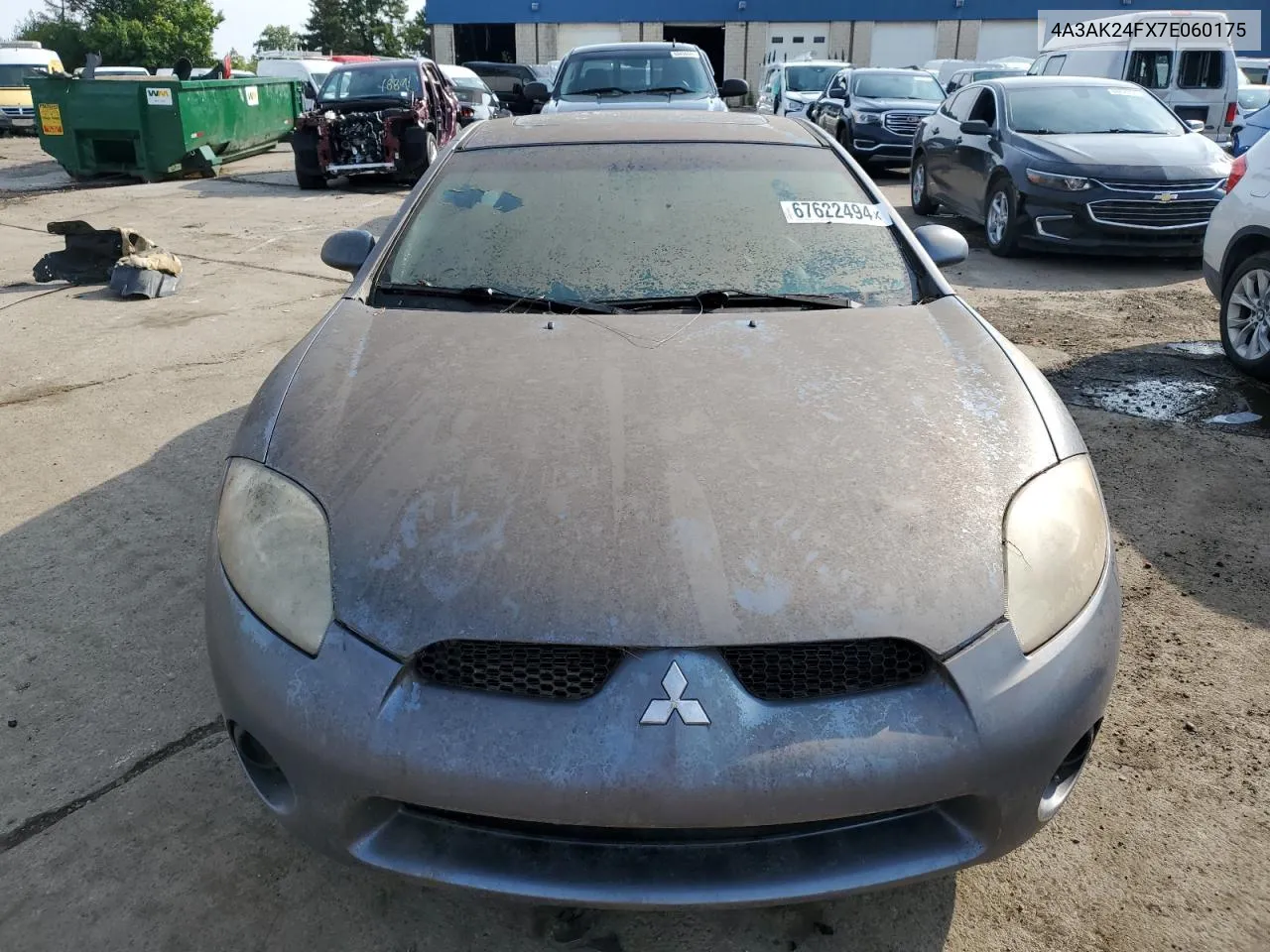 2007 Mitsubishi Eclipse Gs VIN: 4A3AK24FX7E060175 Lot: 67622494