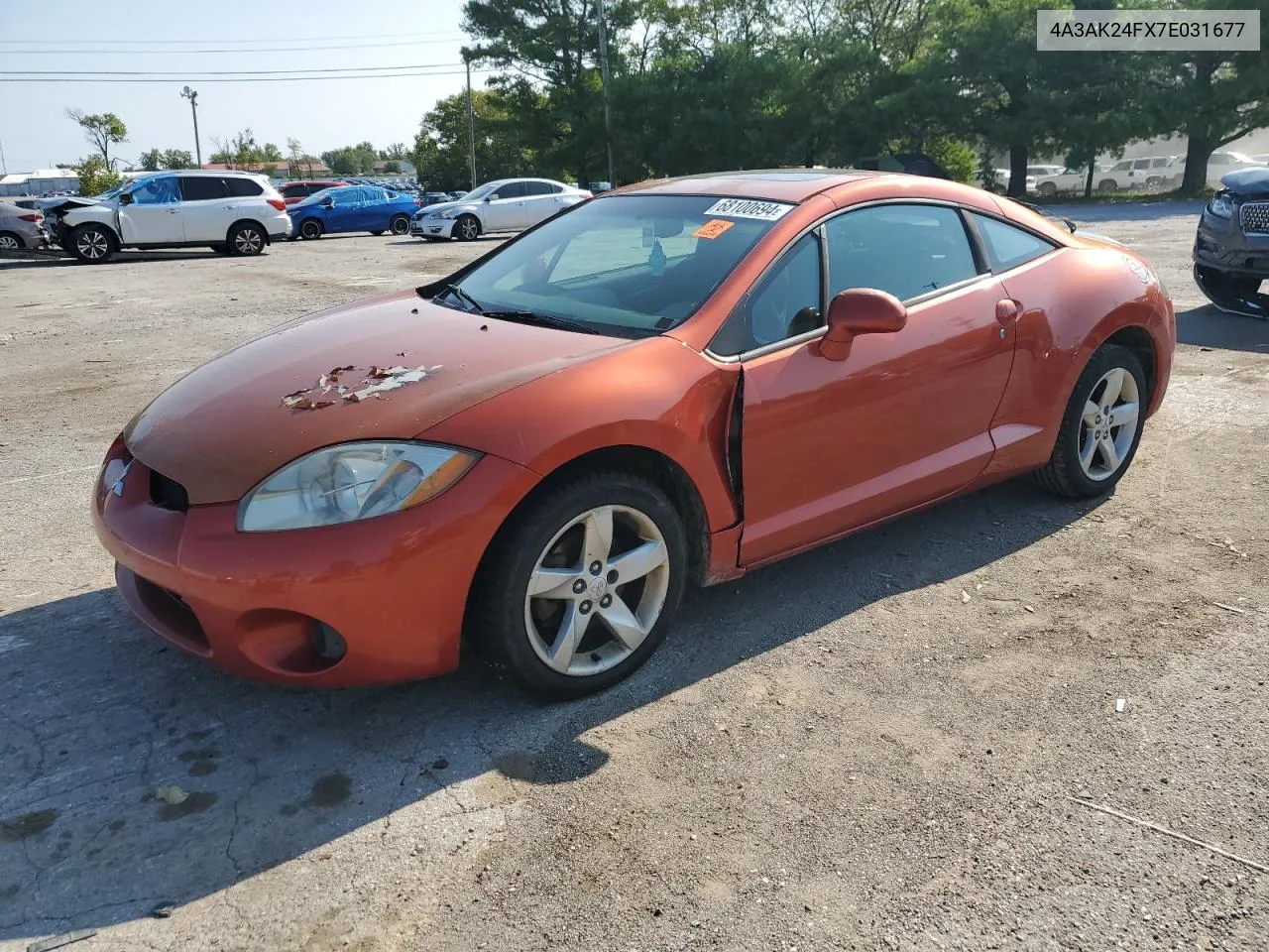 2007 Mitsubishi Eclipse Gs VIN: 4A3AK24FX7E031677 Lot: 68100694