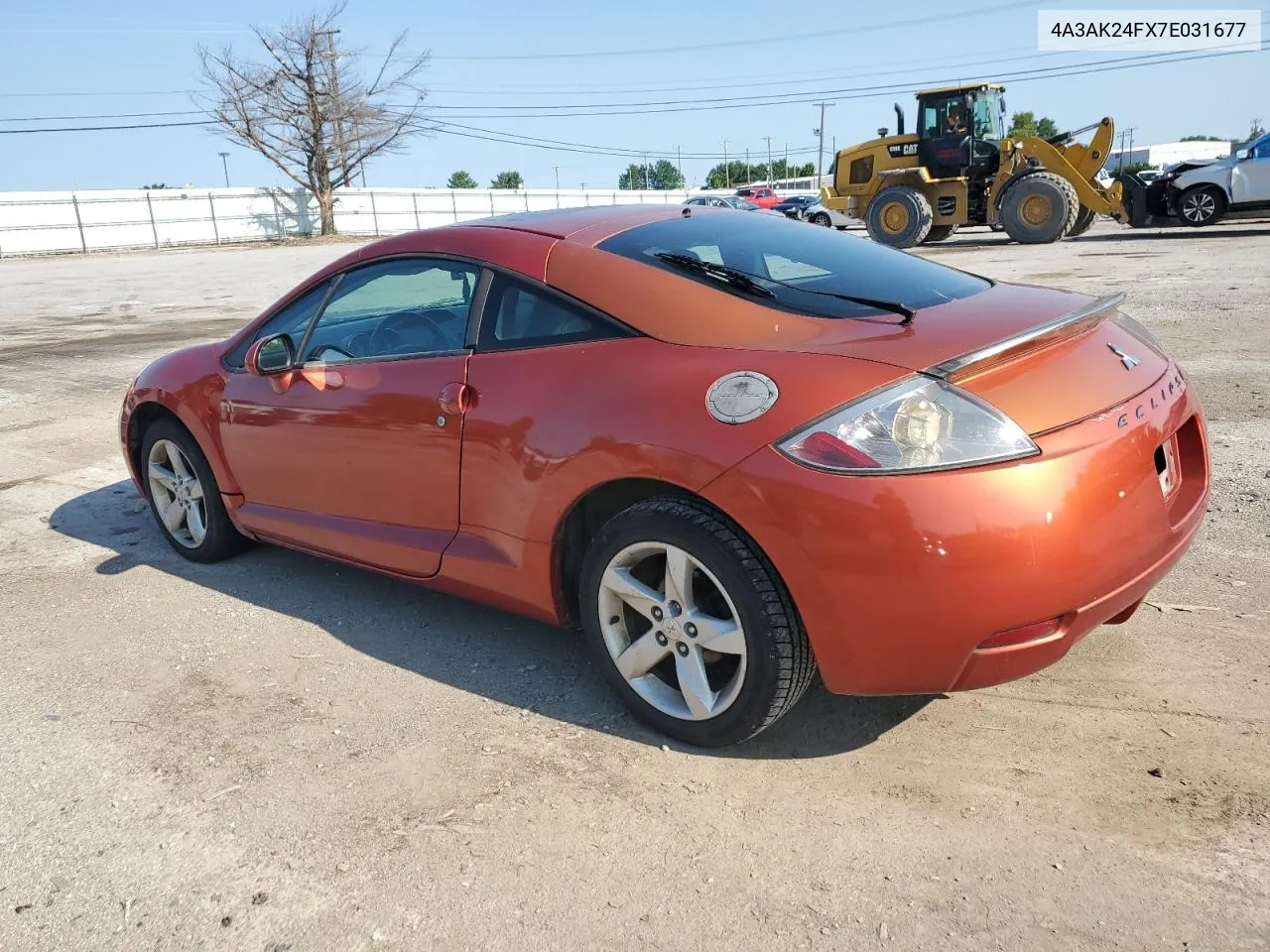 2007 Mitsubishi Eclipse Gs VIN: 4A3AK24FX7E031677 Lot: 68100694