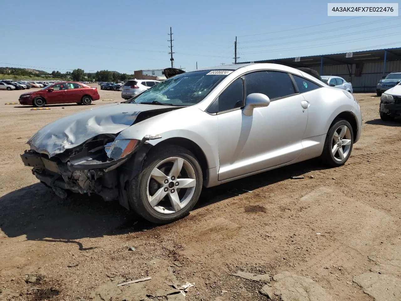 2007 Mitsubishi Eclipse Gs VIN: 4A3AK24FX7E022476 Lot: 69306824