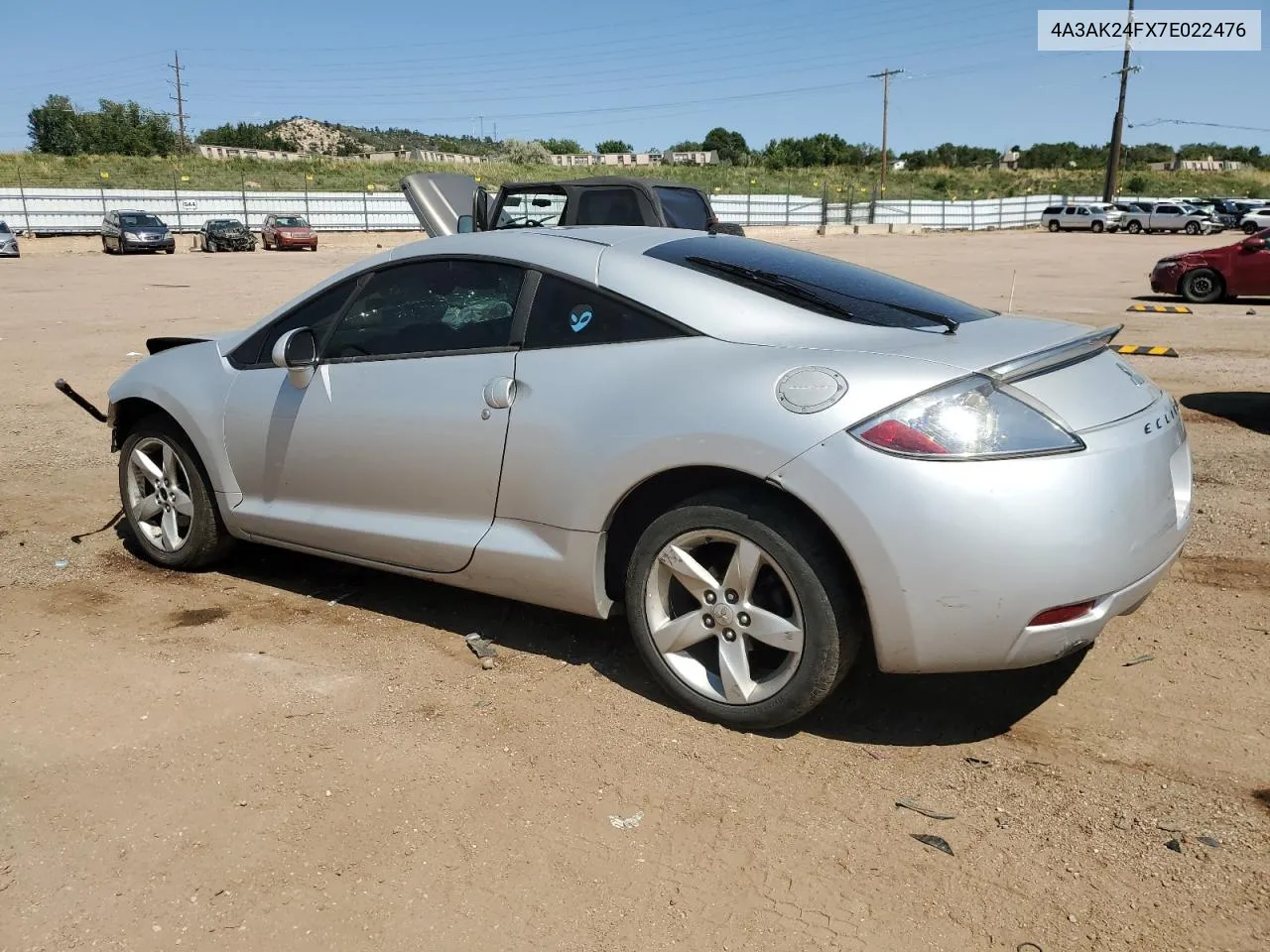 2007 Mitsubishi Eclipse Gs VIN: 4A3AK24FX7E022476 Lot: 69306824