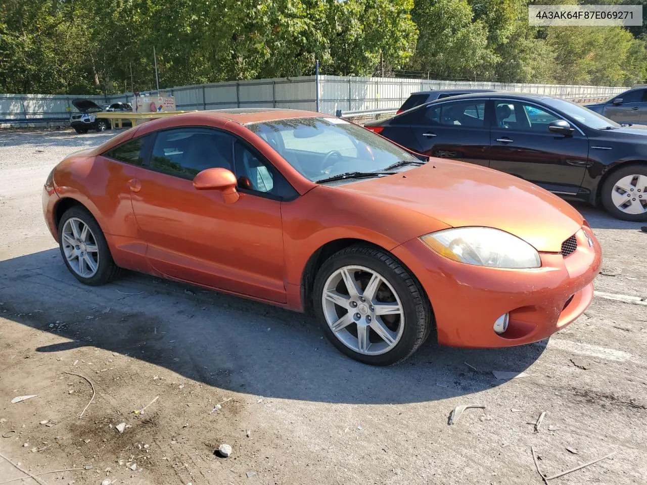 2007 Mitsubishi Eclipse Es VIN: 4A3AK64F87E069271 Lot: 70656154