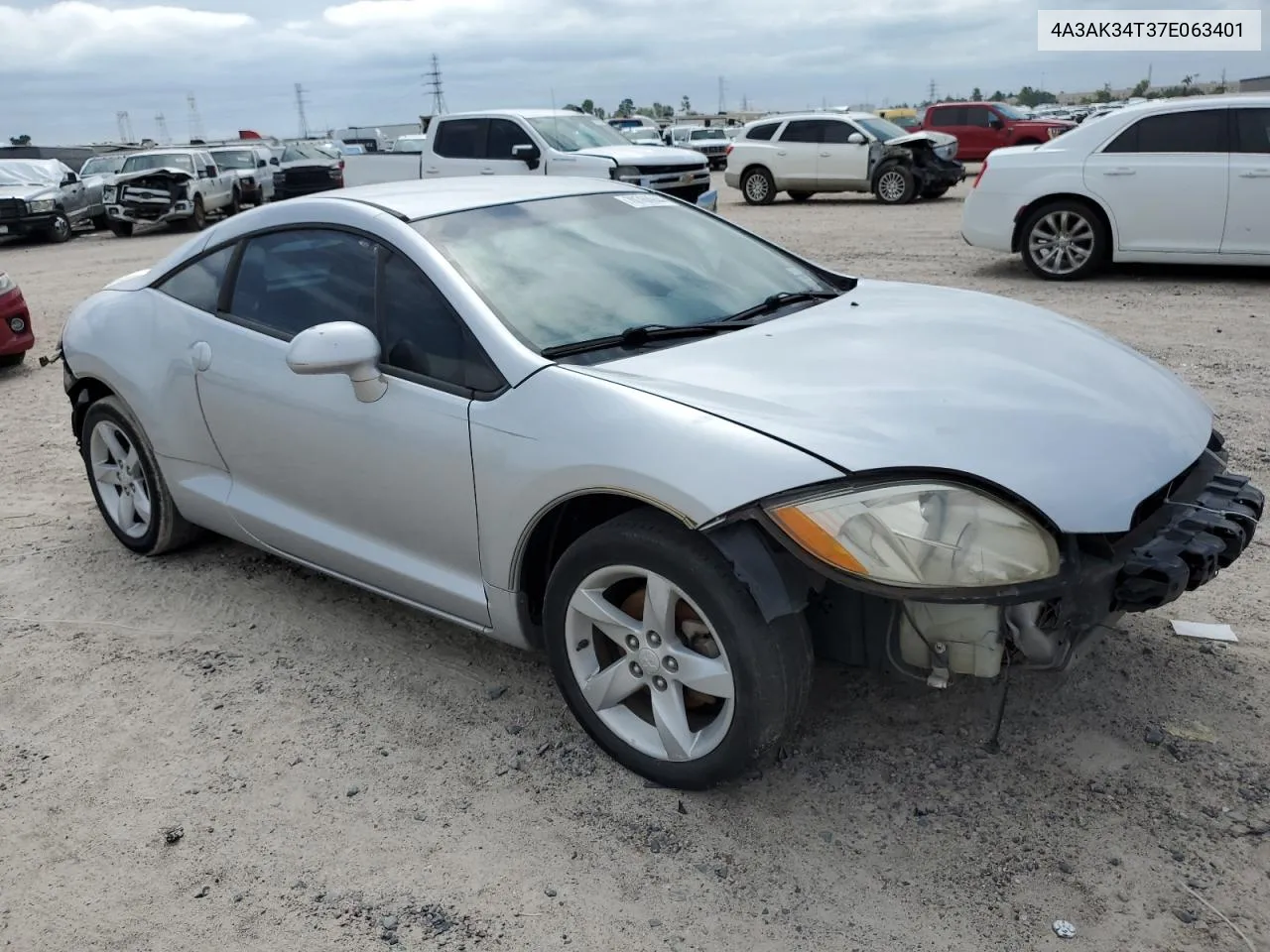 2007 Mitsubishi Eclipse Gt VIN: 4A3AK34T37E063401 Lot: 70760944