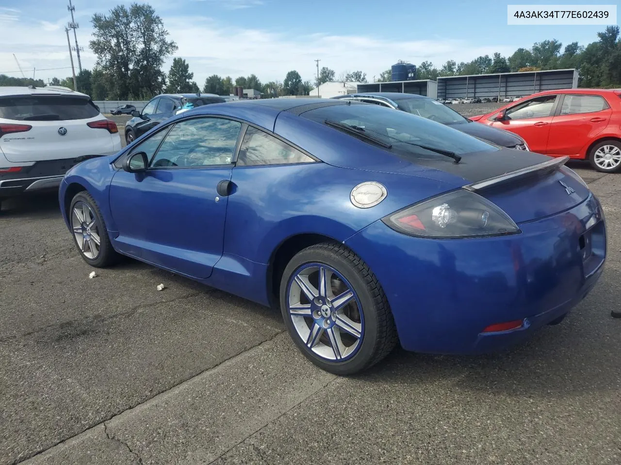 2007 Mitsubishi Eclipse Gt VIN: 4A3AK34T77E602439 Lot: 70915044