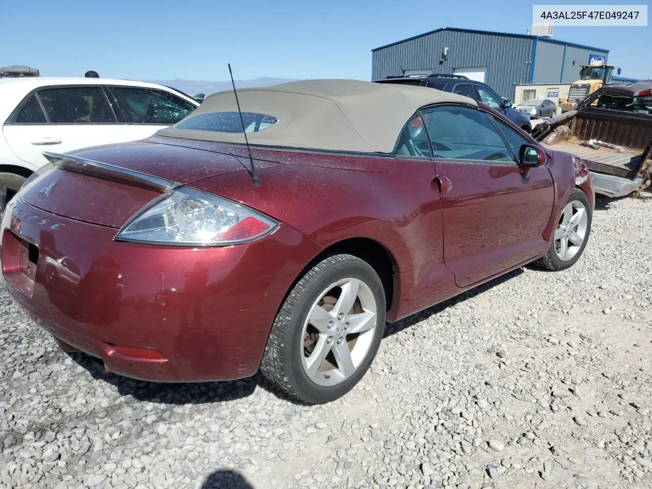 2007 Mitsubishi Eclipse Spyder Gs VIN: 4A3AL25F47E049247 Lot: 72284864