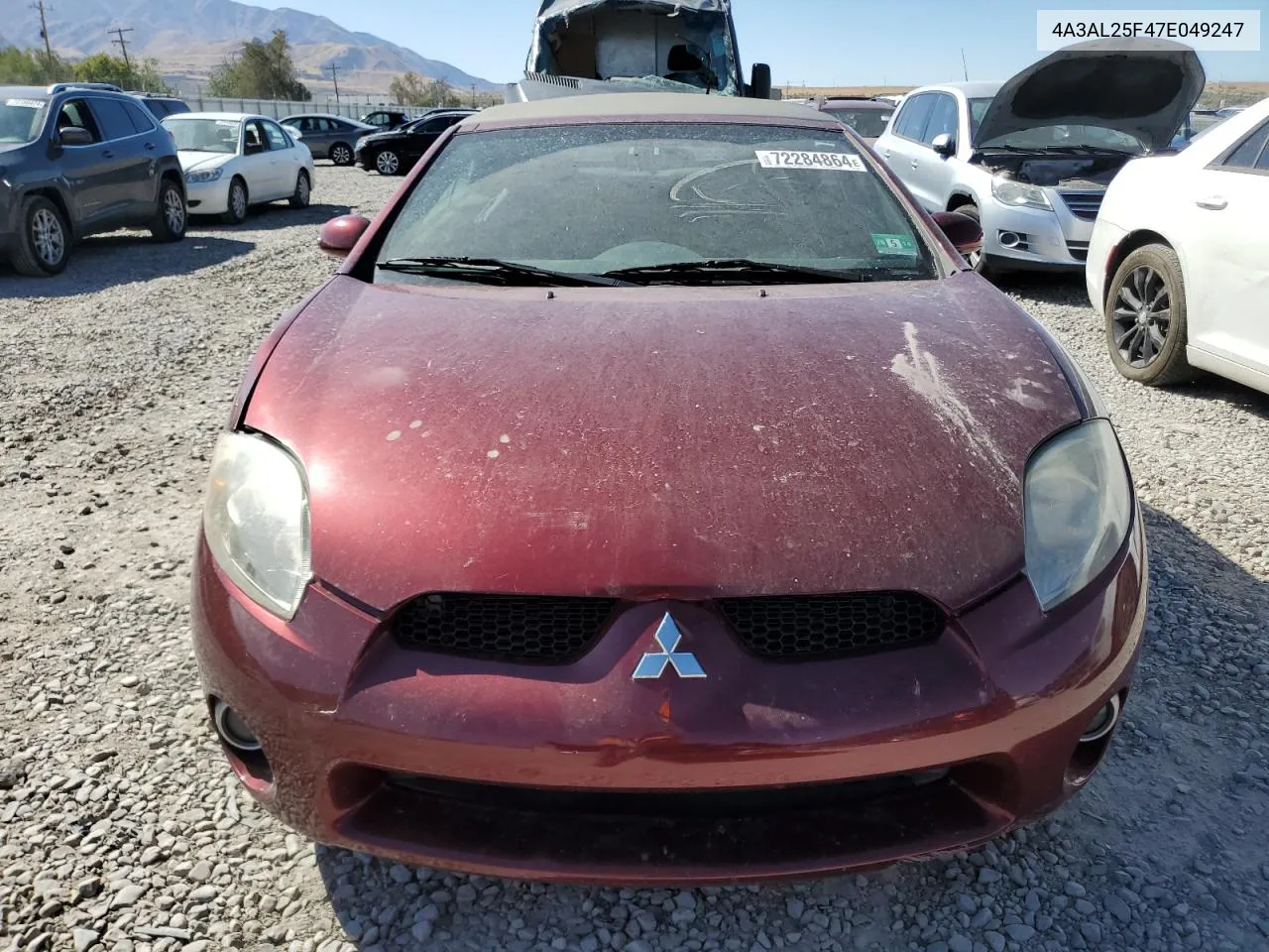 2007 Mitsubishi Eclipse Spyder Gs VIN: 4A3AL25F47E049247 Lot: 72284864